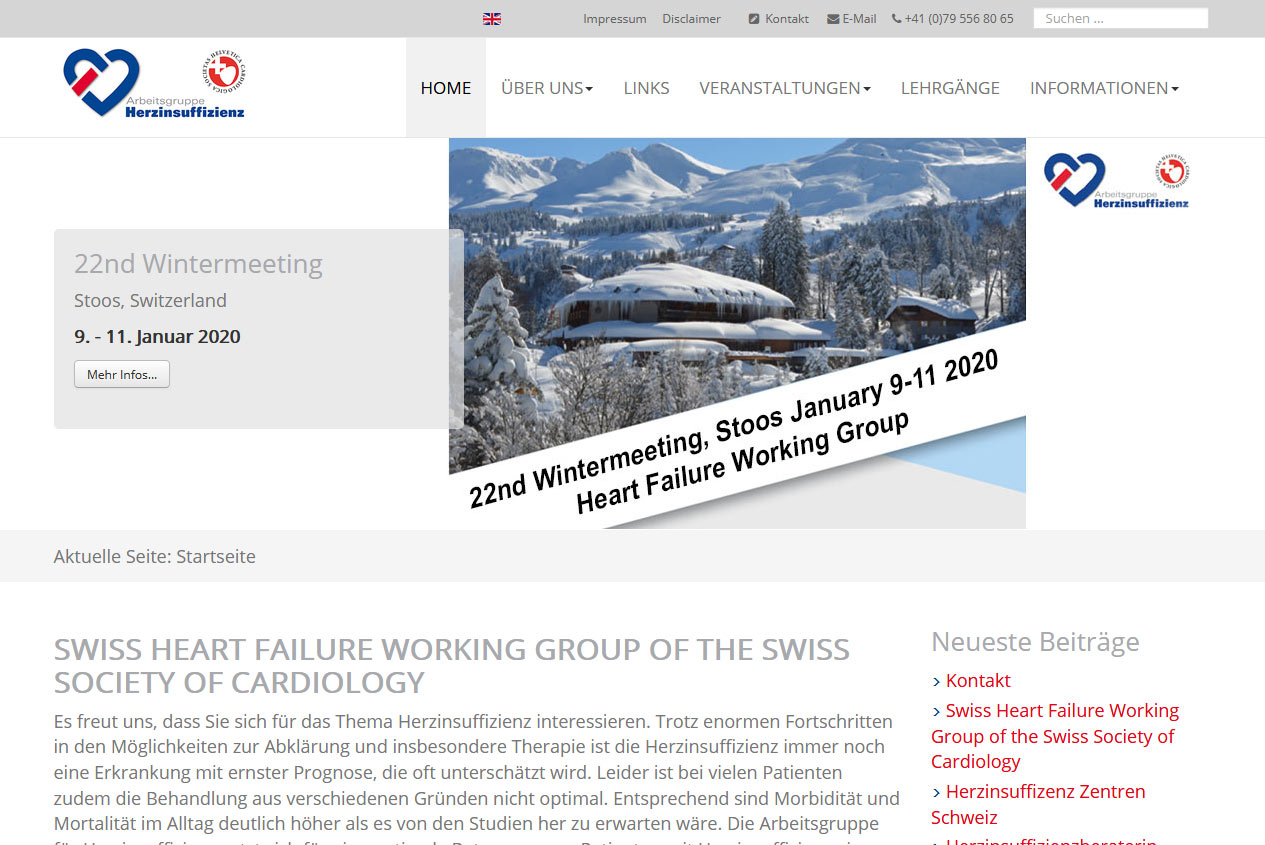 Swiss Heart Failure Working Group of the Swiss Society of Cardiology